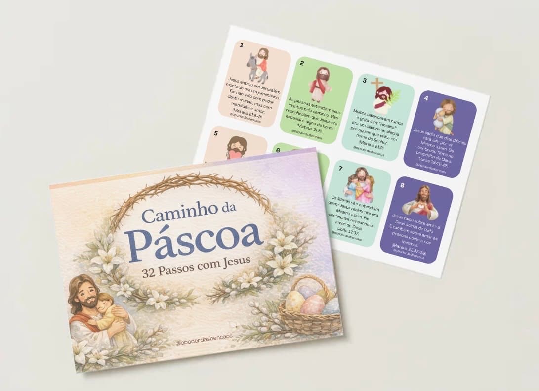 Prévia do Kit Páscoa Infantil Cristã
